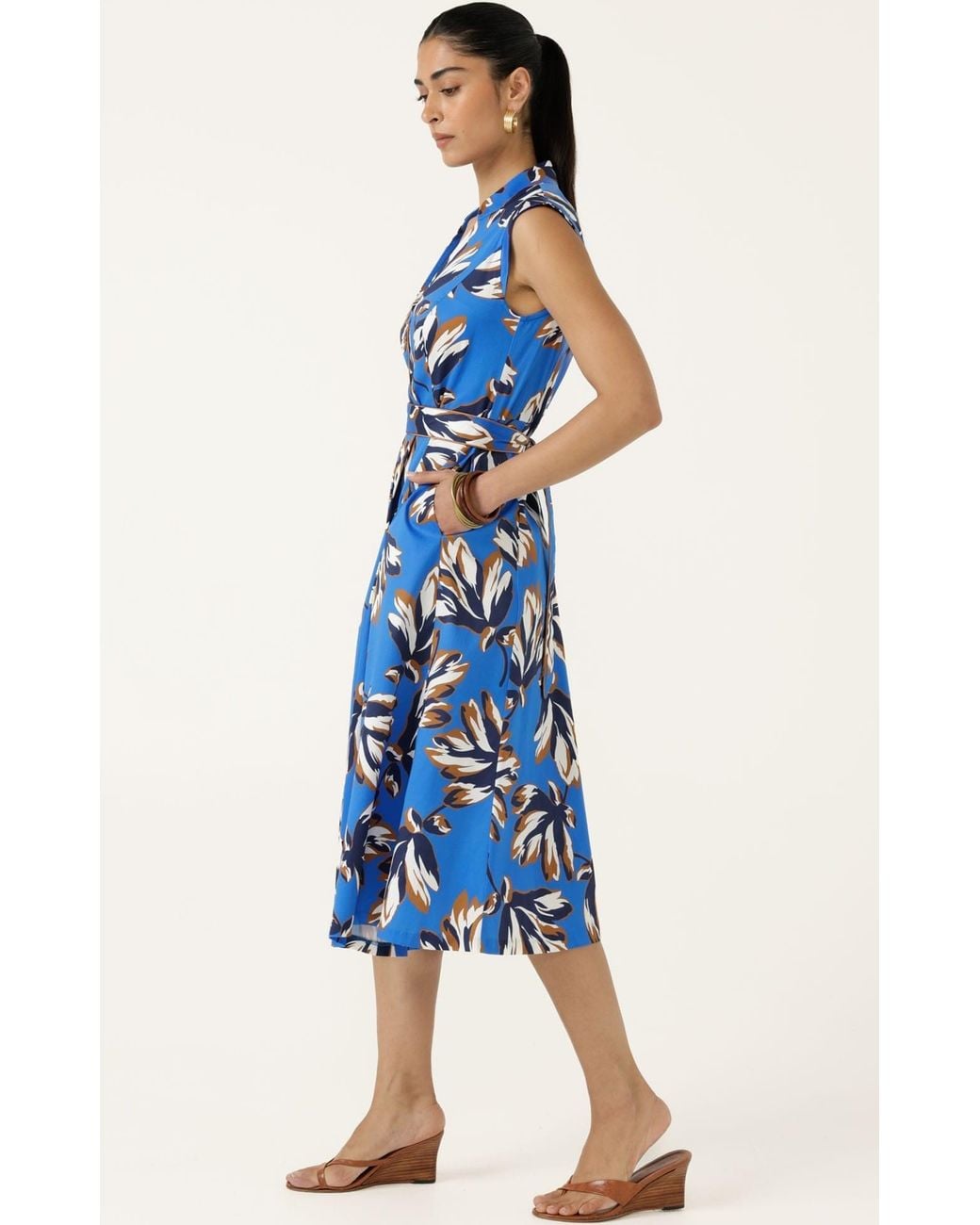 SACHA DRAKE Blue Beauford Dress