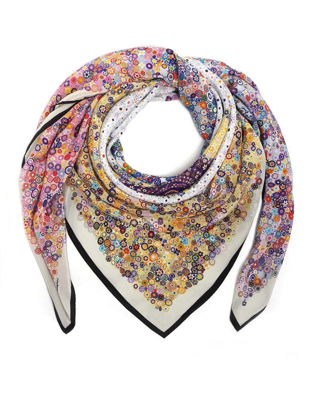 Kueen Purple Silk Scarf