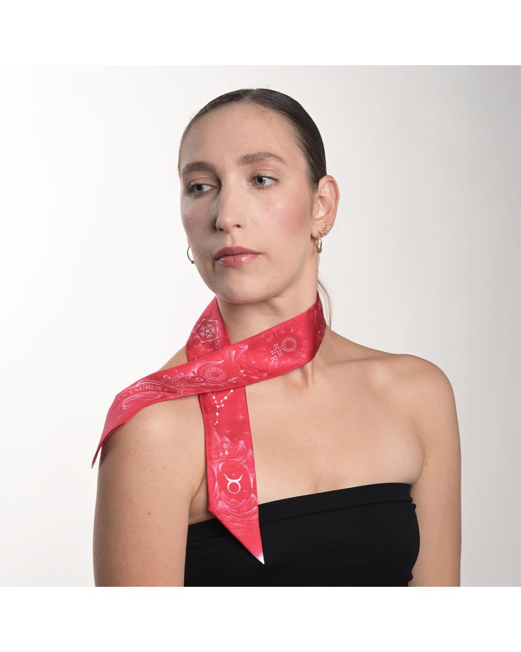 Silk&Soul Red Taurus Zodiac Twilly