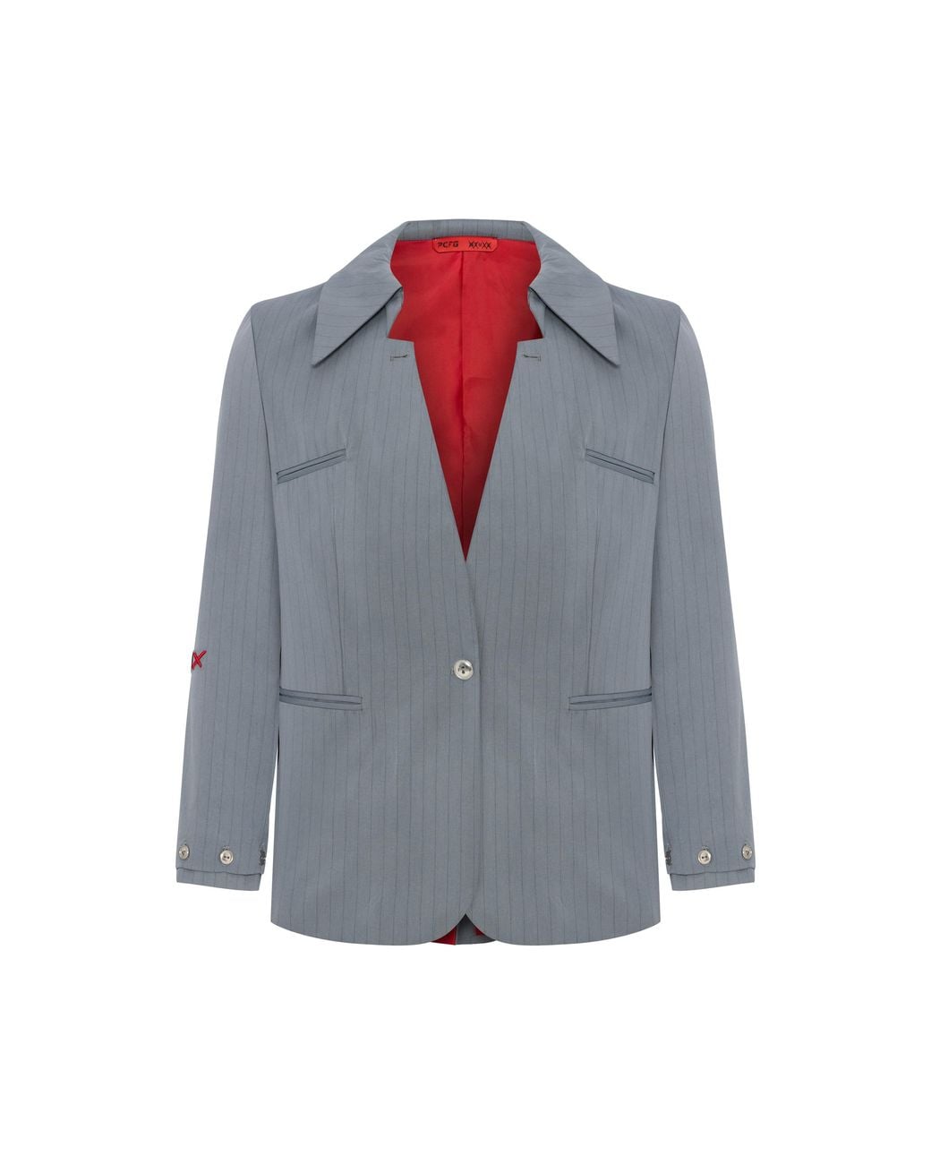 Pcfg Gray Cotton Woven Jacket