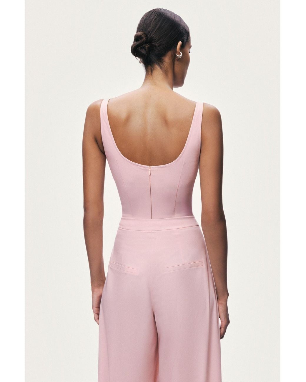 Nocturne Pink Boned Detail Bodysuit