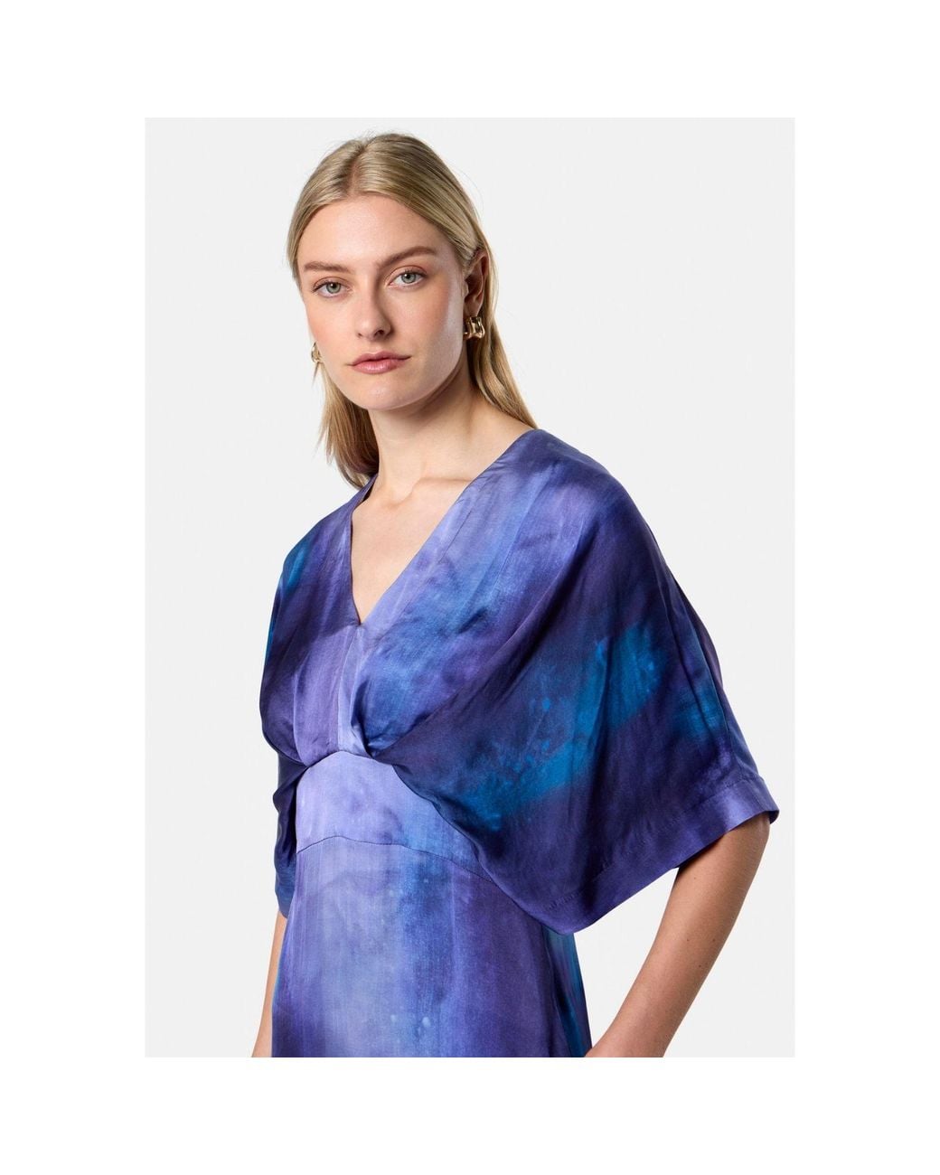 Helen Mcalinden Blue Eabha Celestial Print Dress