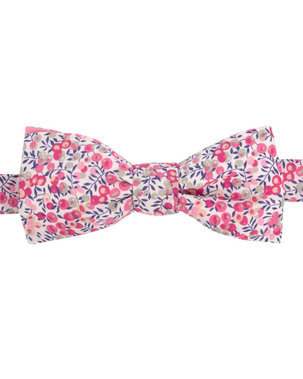 LE COLONEL Pink Liberty Wiltshire Redcurrant Bow Tie for men