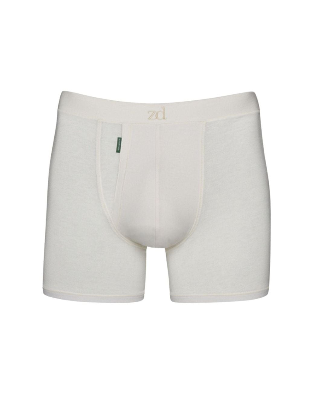 Zd - Zero Defects Gray Neutrals Heracles Fly Front Boxer – Maximum Softness For Sensitive Skin for men