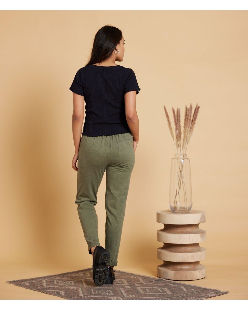 Known Supply Green Mid Rise Slim Pants