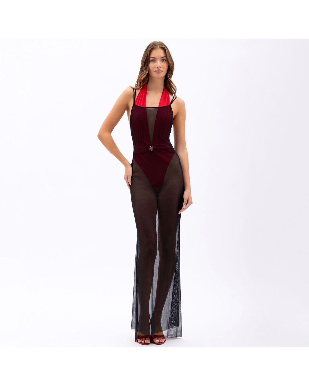 Franca Vinka Gray Vittoria Maxi Dress
