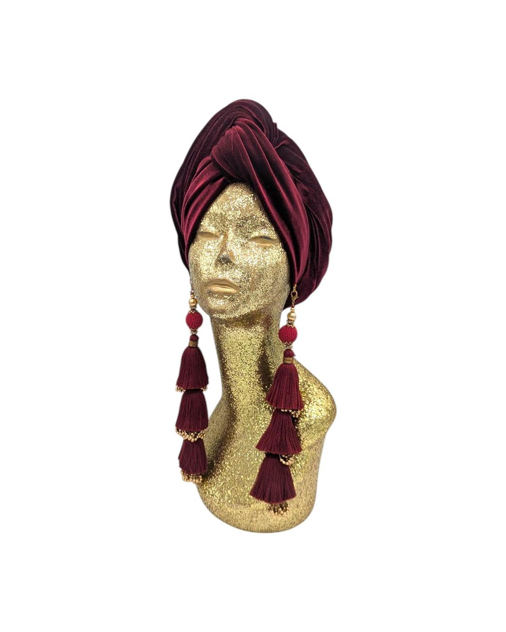 Julia Clancey Red Malbec Luxe Dorado Turban