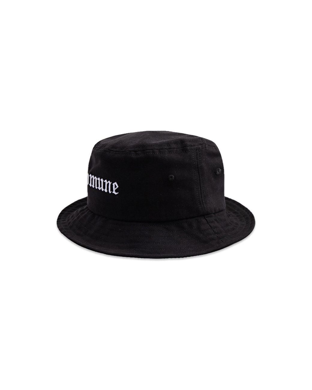 Comune Black Cali Bucket Hat for men