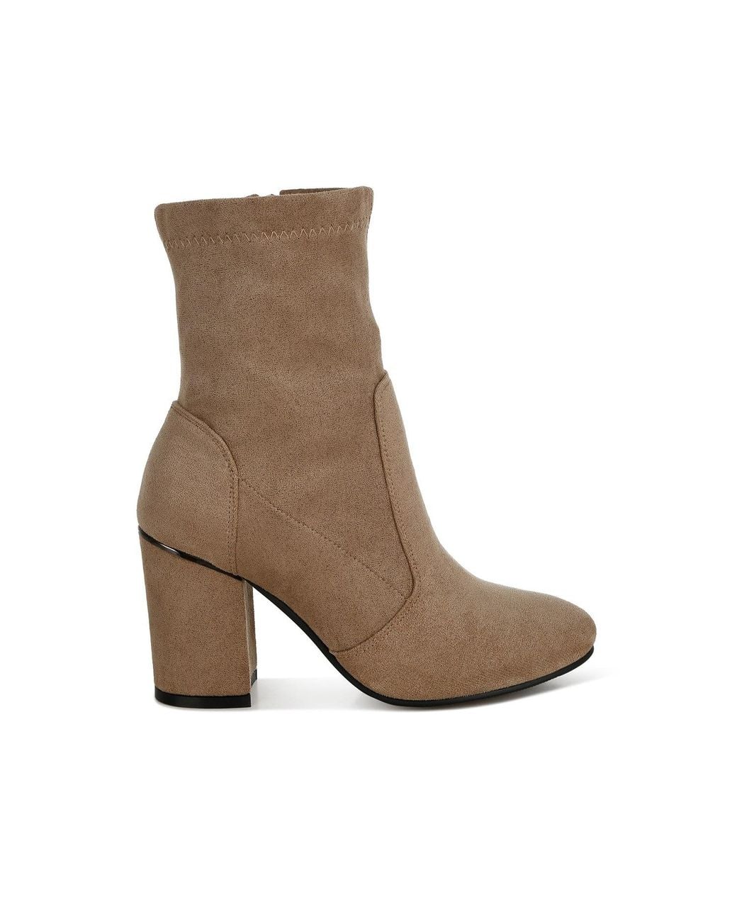 Rag & Co Brown Neutrals Nidaros Microfiber Sock Boots