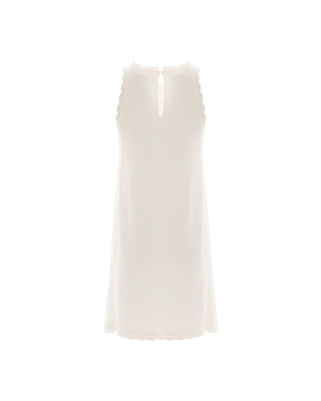 Monlicia White Calia Mini Linen Dress