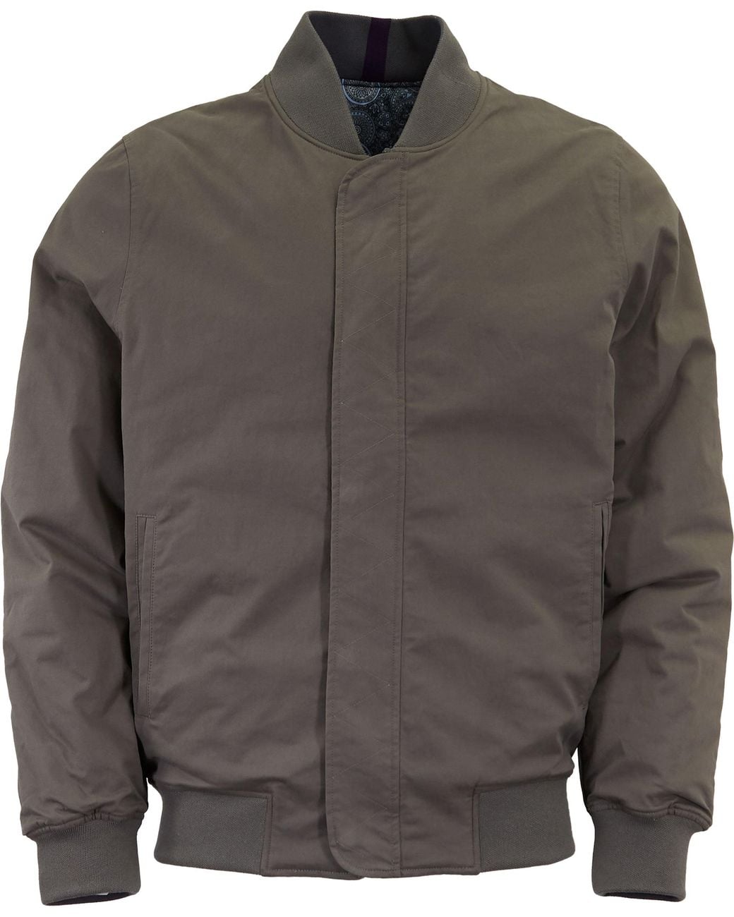 Lords of Harlech Gray Reversible Printed Cotton Jacket for men