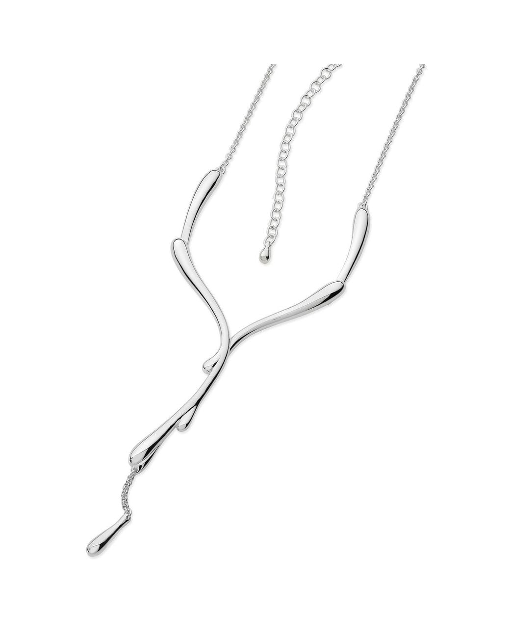 Lucy Quartermaine Metallic Sterling Dripping Necklace