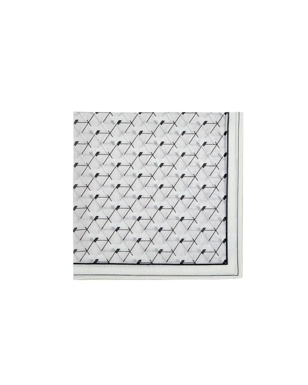 Ana Maison Gray Lines Of Time Handkerchief