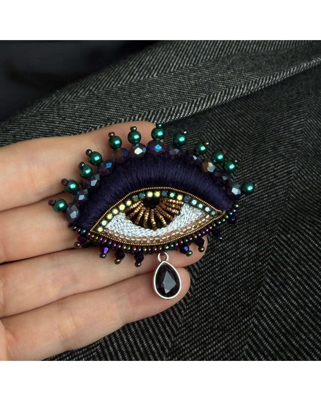 VETKA Blue Eye Talisman Brooch – Spellbound Eye