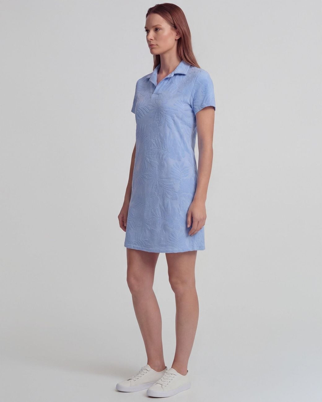 Lords of Harlech Blue Josephine Terry Toweling Dress