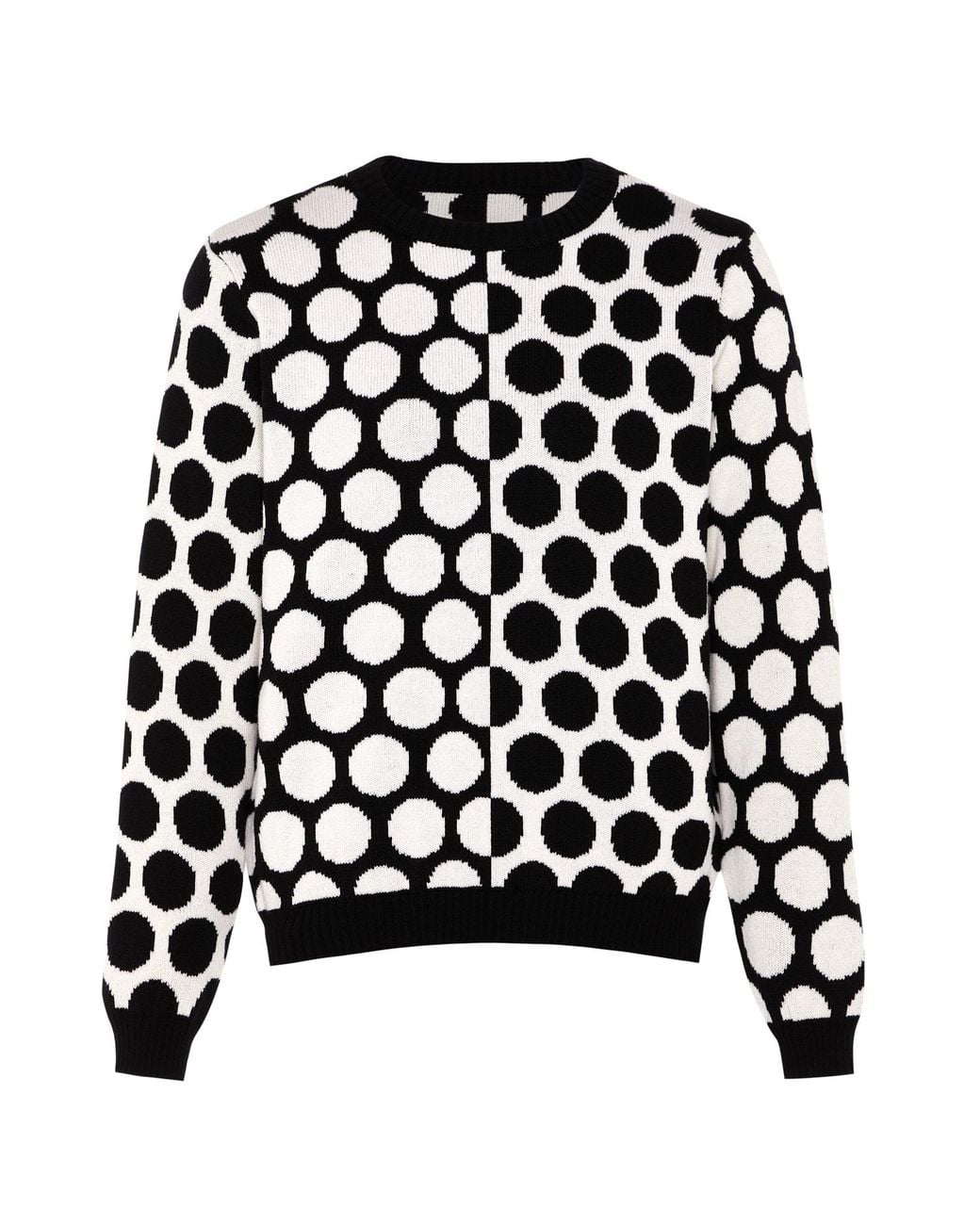 INGMARSON Black Reversed Circles Wool & Cashmere Jumper for men