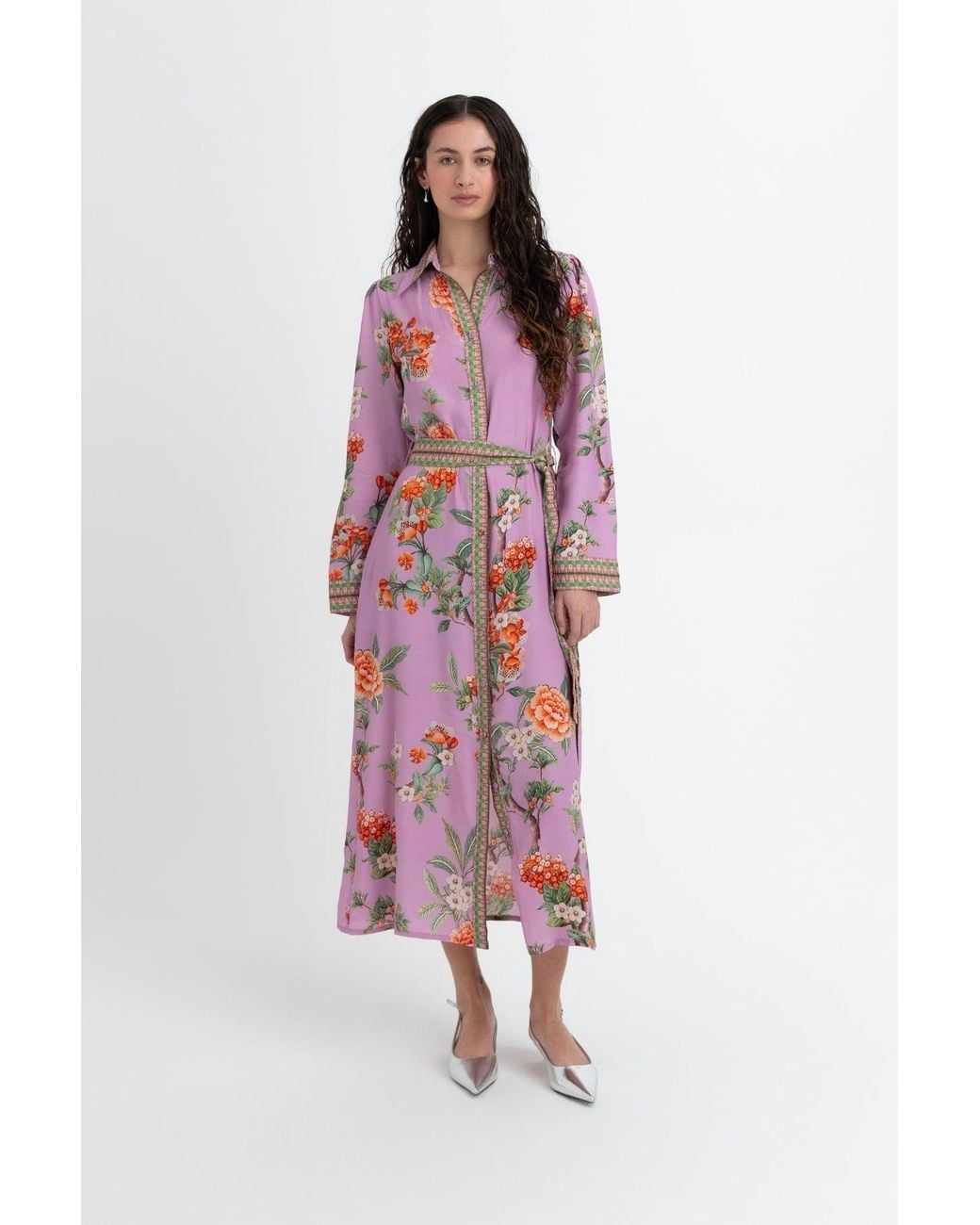 Raishma Pink Enola Lilac Midi Dress