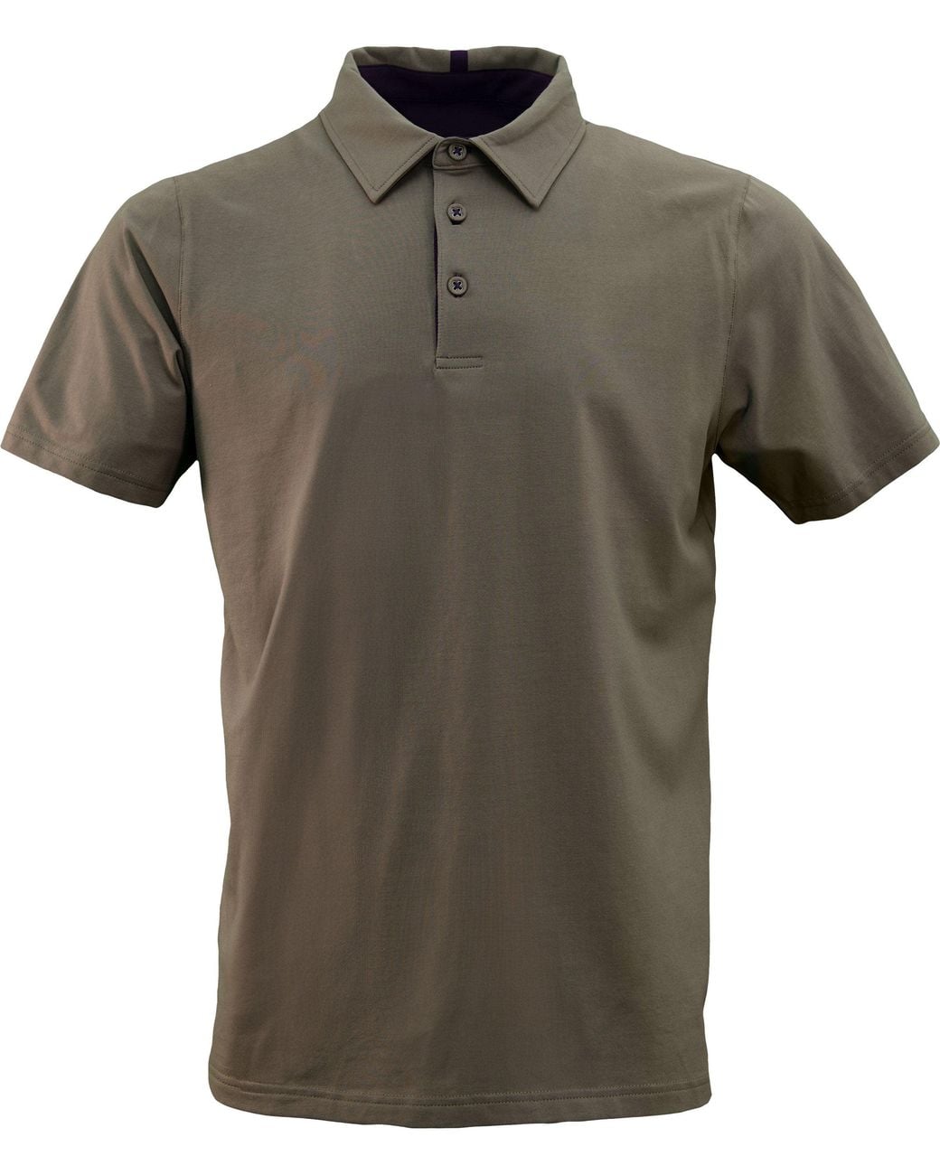 Lords of Harlech Green Cotton Spandex Fitted Polo Shirt for men