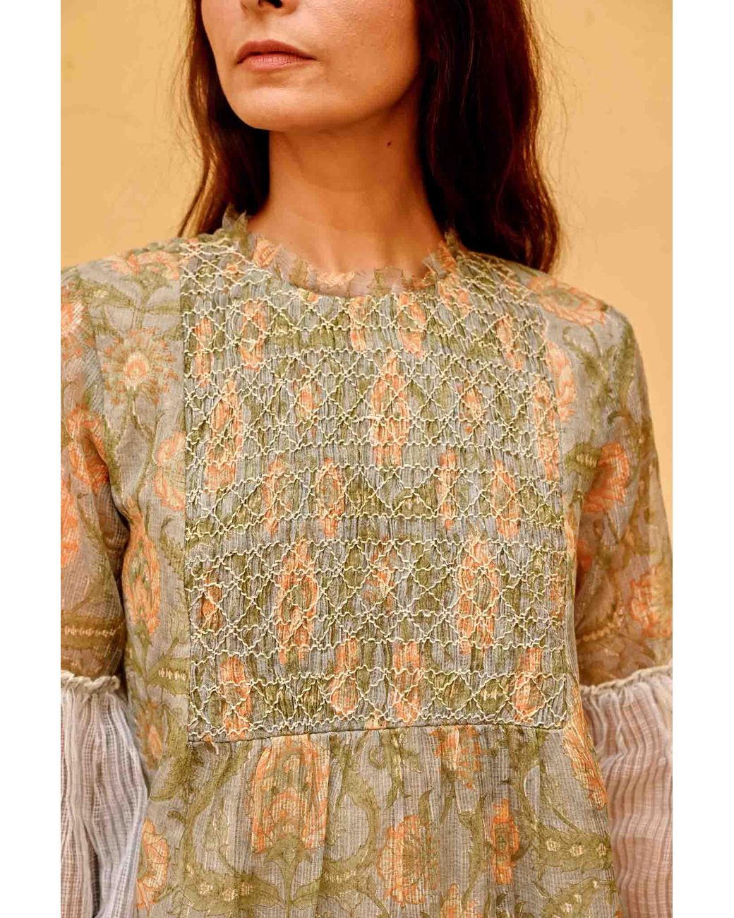 Liminal Gray Poppy Blouse