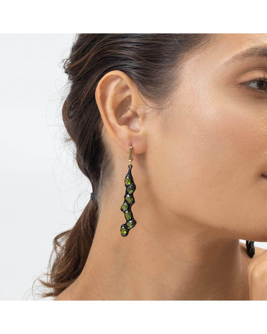 German Kabirski Green Haydn Chrome Diopside Earrings