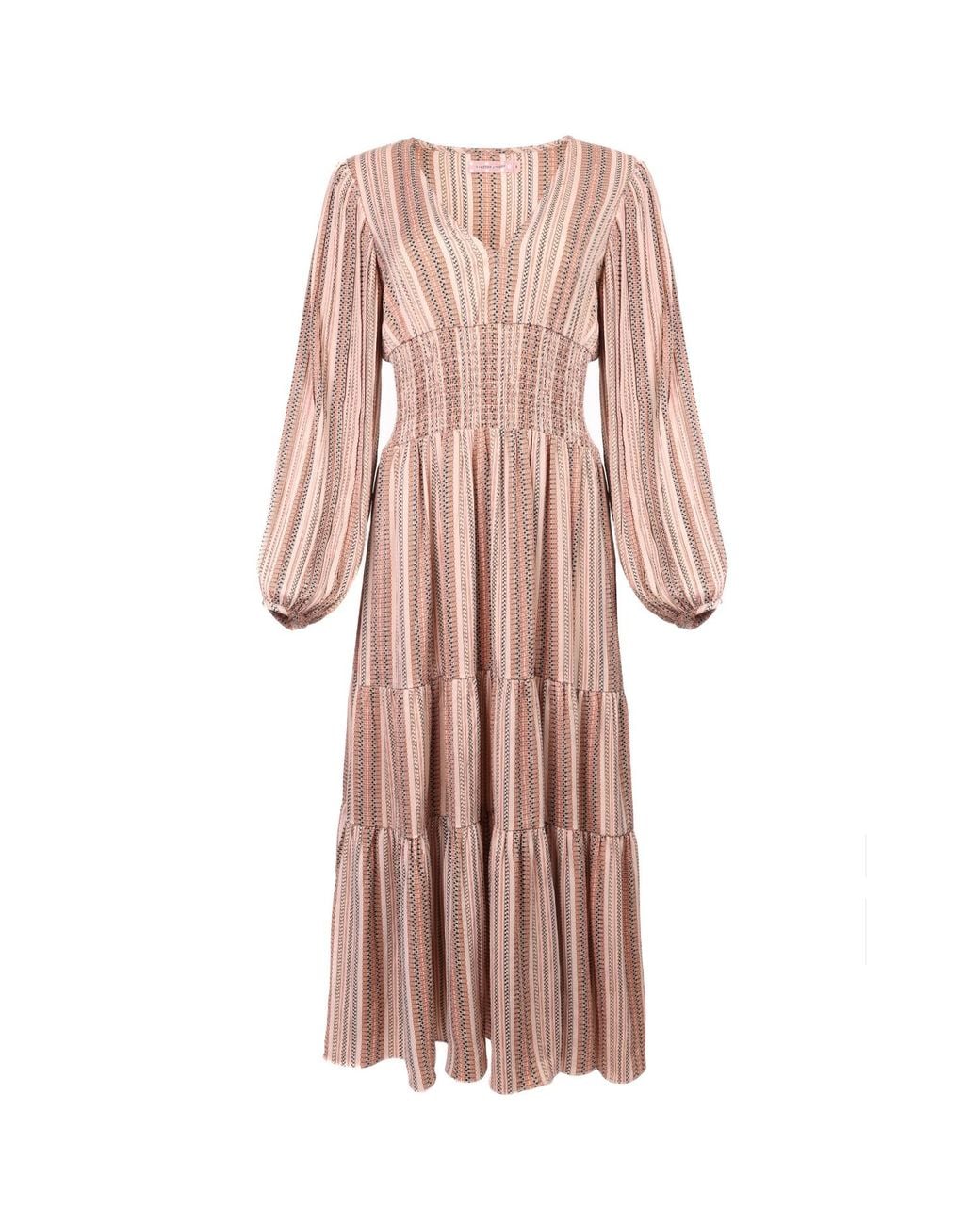 Traffic People Folklore Frailty Striped Whisper Midi Dress In Pink Lyst traffic-people-folklore-frailty-striped-whisper-midi-dress-in-pink-lyst