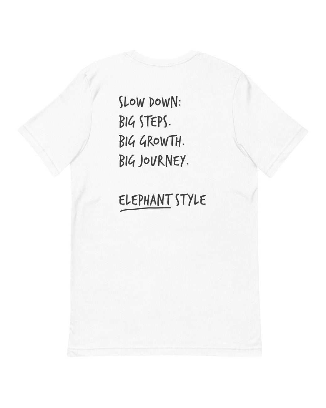 Anchor and Crew White Think Ocean Elephant Aspirations Cotton Embroidered T-Shirt