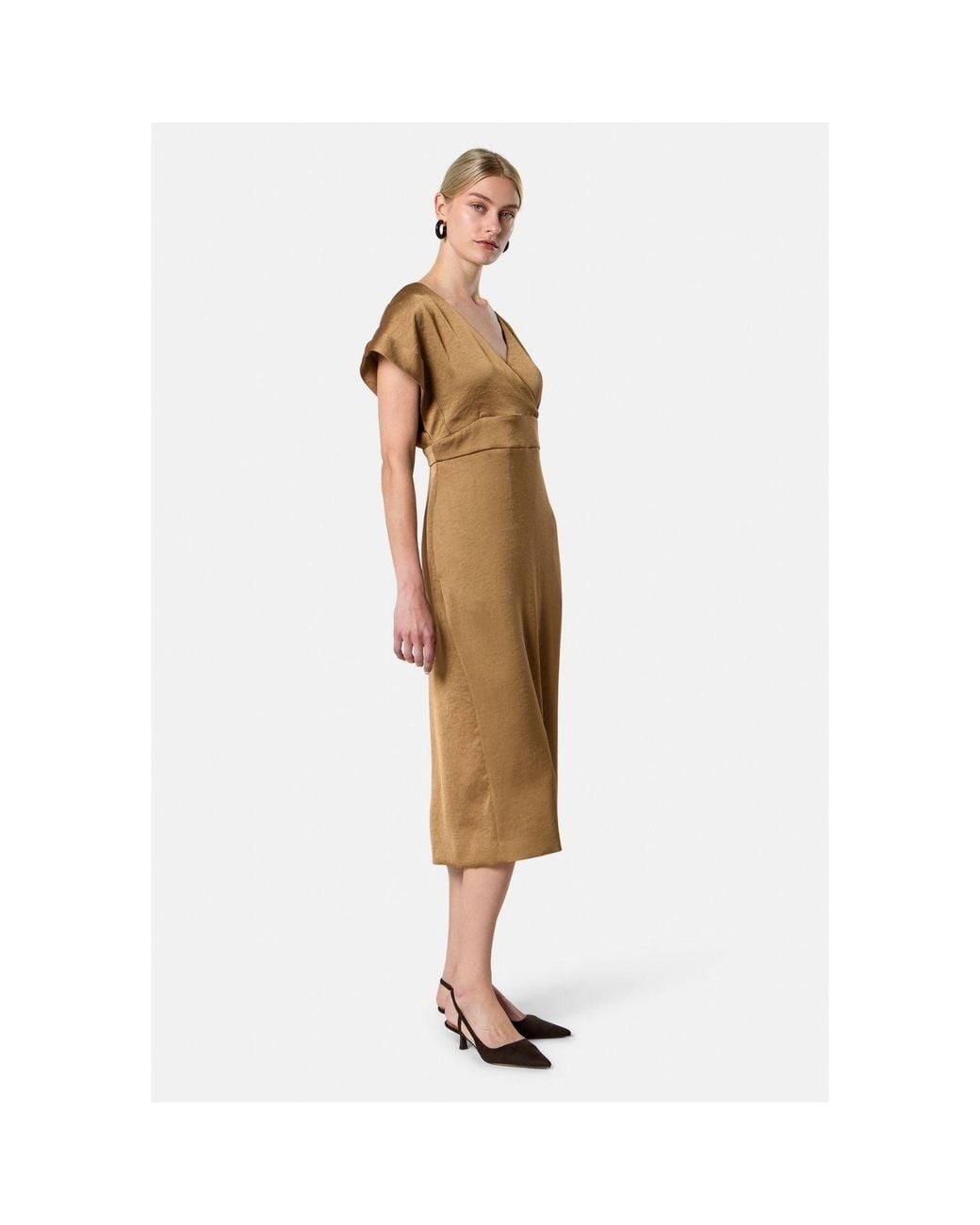 Helen Mcalinden Natural Fleur Antique Brass Dress