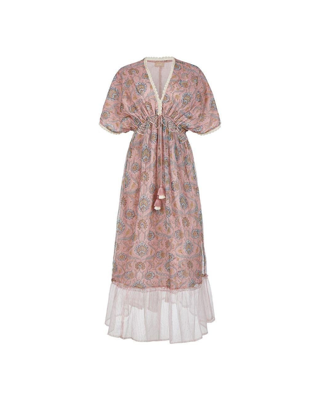 Liminal Pink Surya Maxi Dress