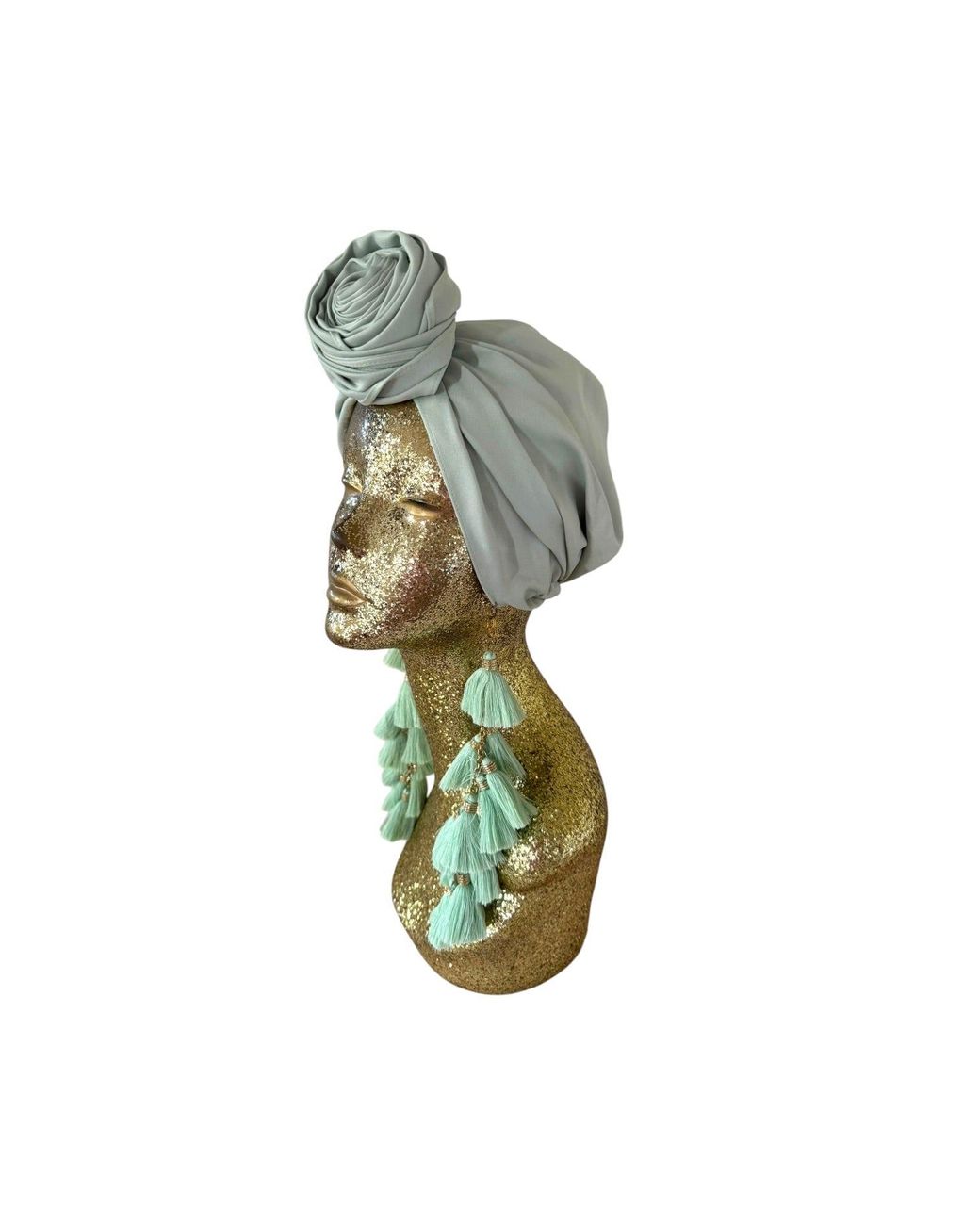 Julia Clancey Green Edith Mint Chacha Turban