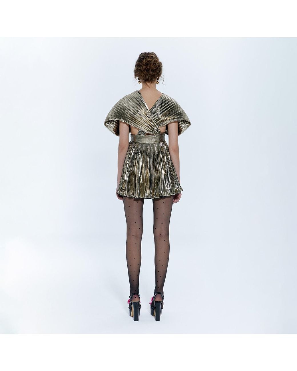Nur Karaata Green Eden Mini Dress