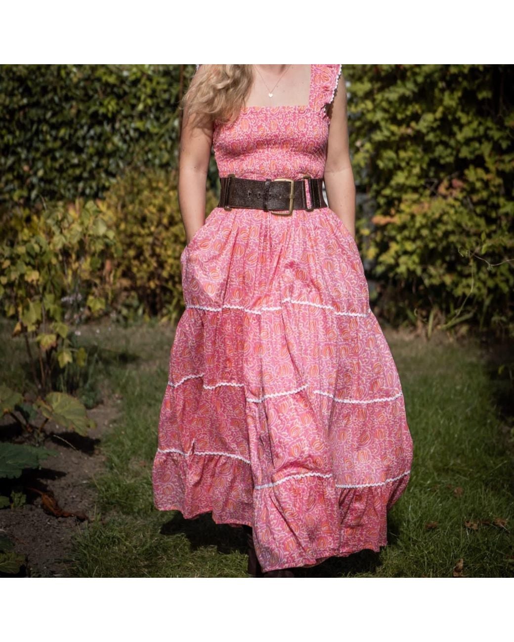 Jago's Tribe Pink Sunset Bloom Dress