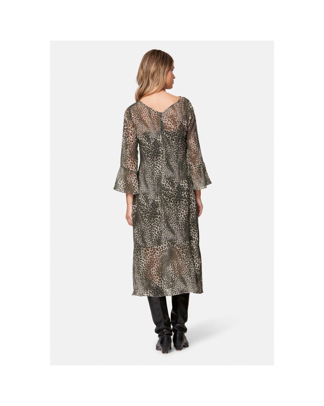 Helen Mcalinden Gray Ezra Leopard Print Dress