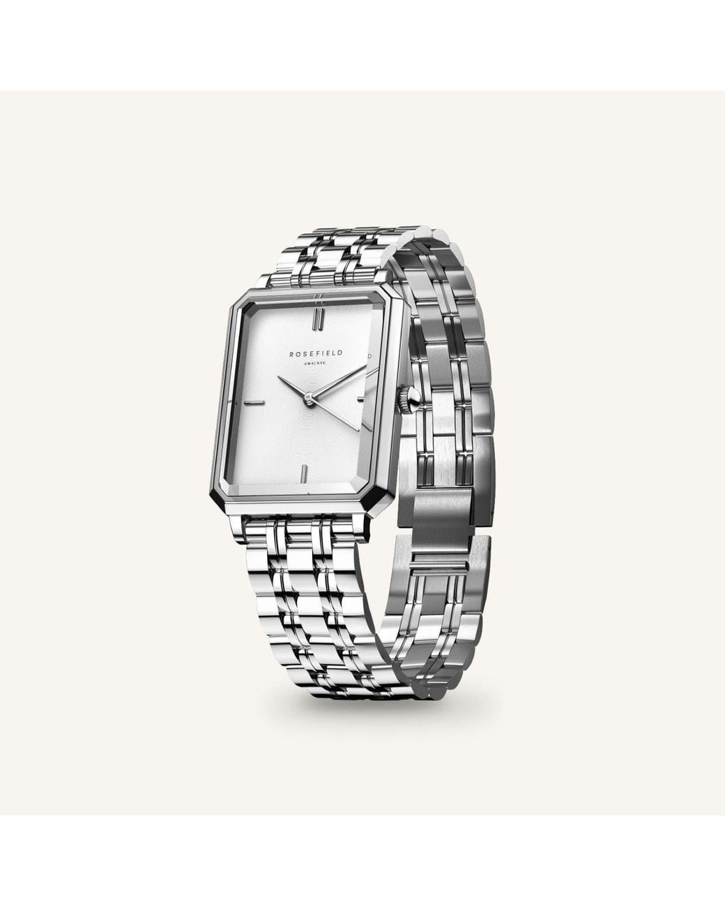 ROSEFIELD Metallic Octagon Xs Steel And Dial Watch