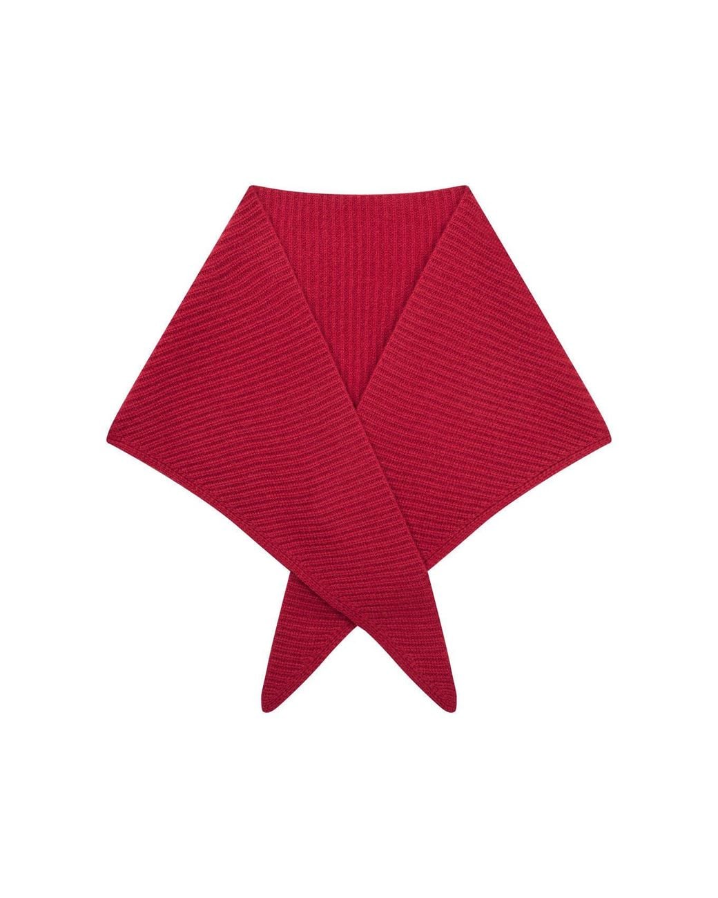Loop Cashmere Red Cashmere Triangle Scarf