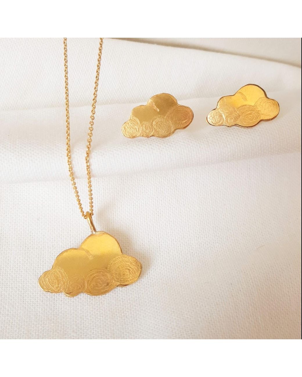 Lily Flo Jewellery Brown Cloud 9 Earrings On Solid