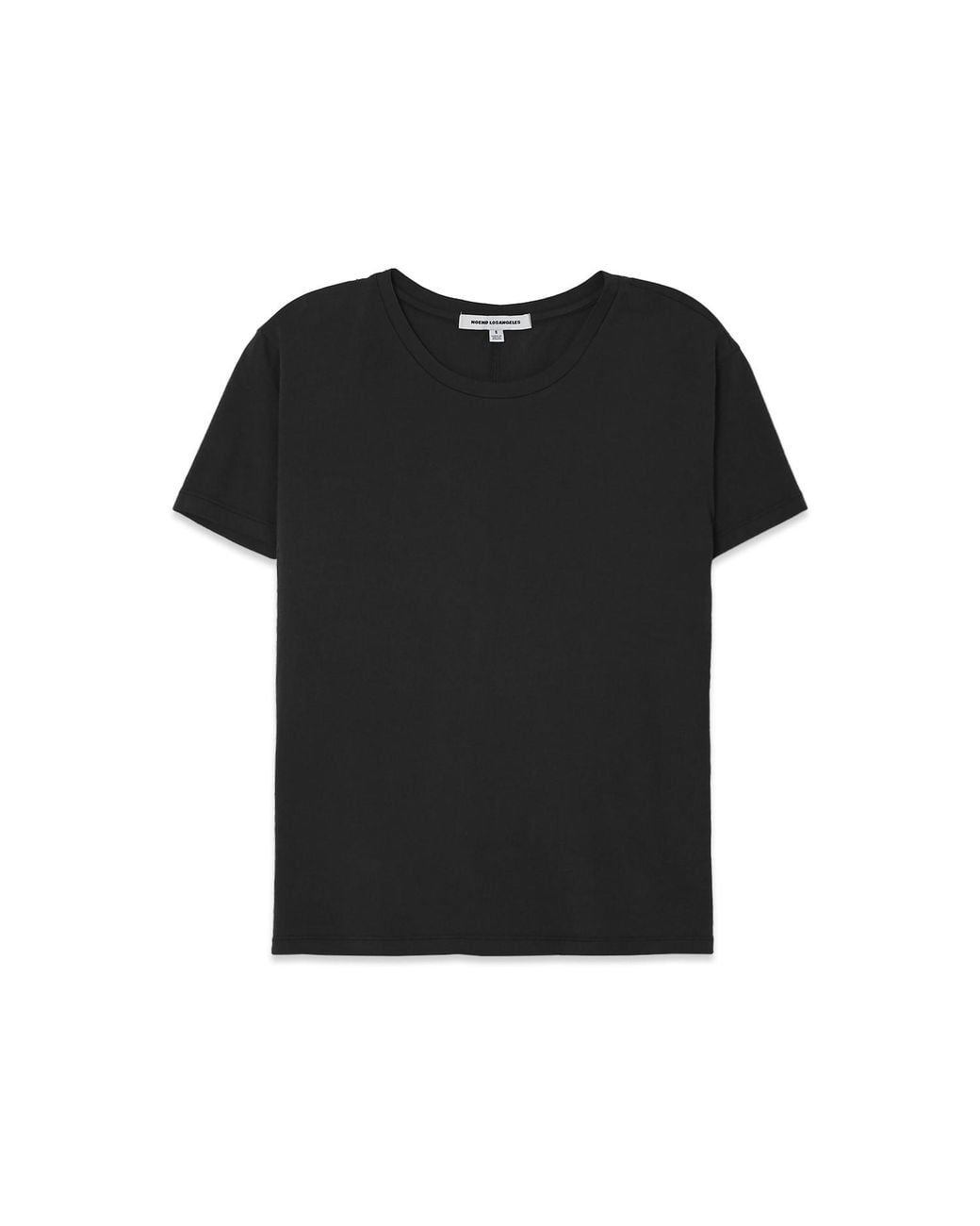 NOEND Black Supima Cotton Crew Neck Tee