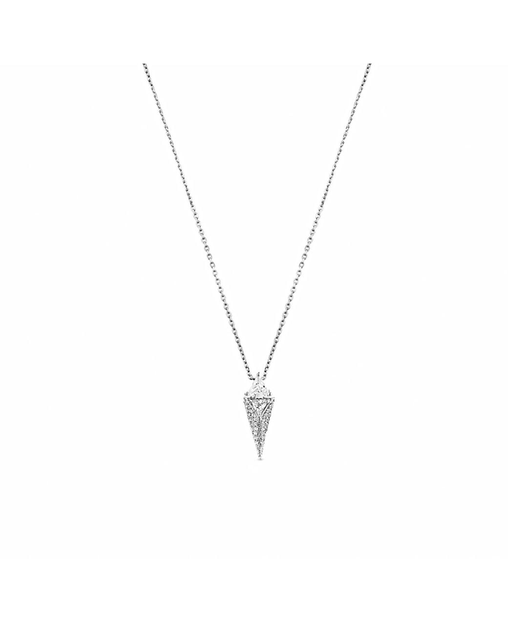 SALLY SKOUFIS Metallic Urge Pendent With Made Cz Diamond Stimulant