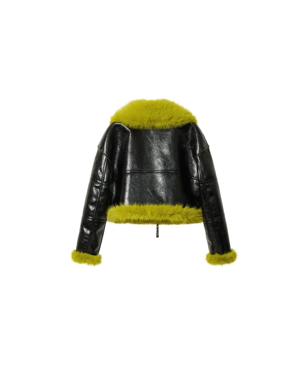 Jakke Black Aviator Cropped Jacket