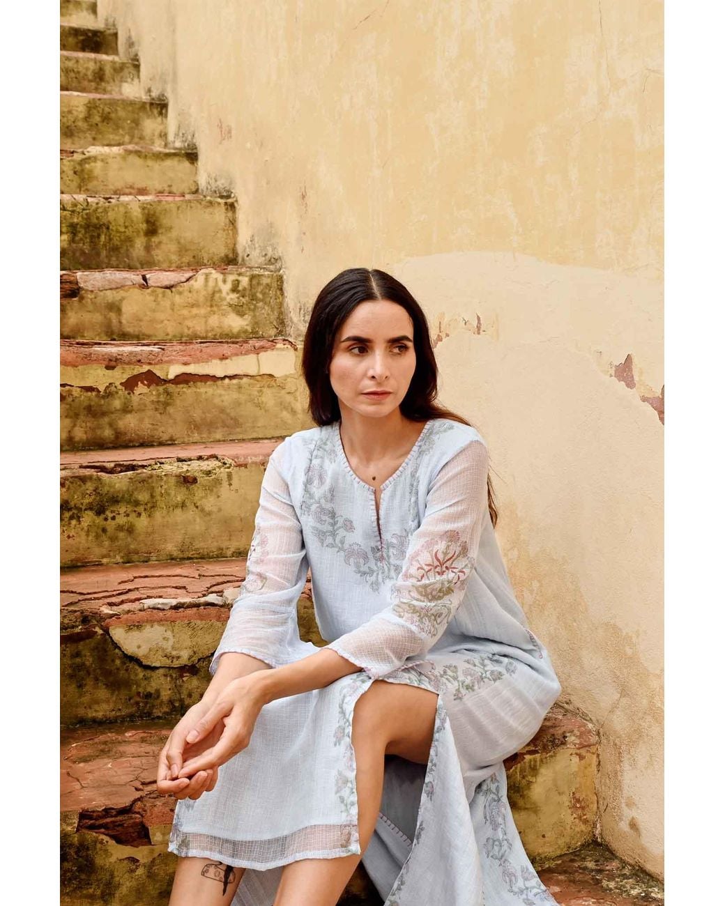 Liminal Blue Siena Kurta Dress