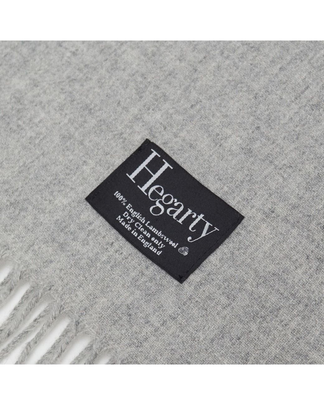 Hegarty London Gray Light Lambswool Scarf