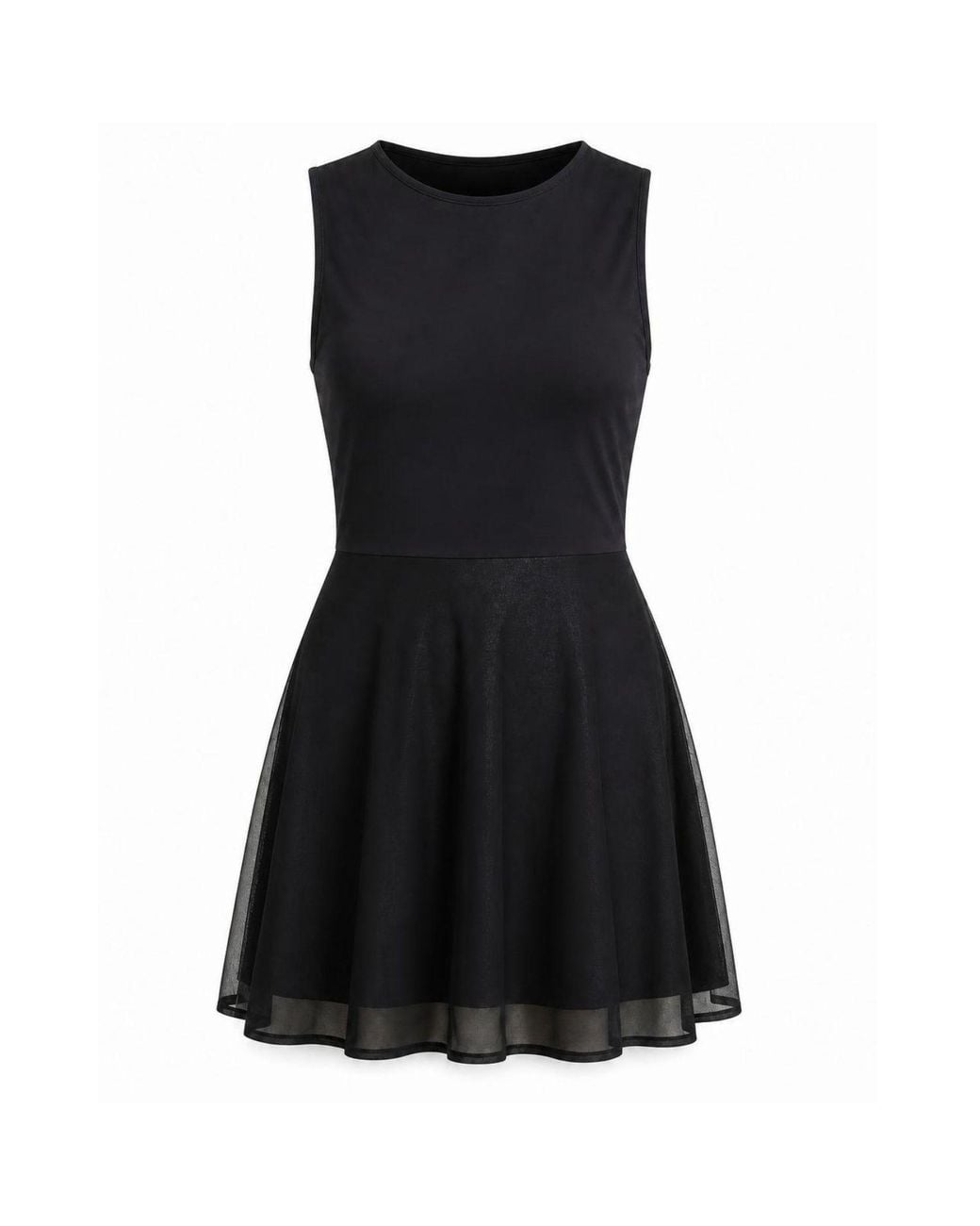 Marianne by Marie Jordane Black Mia Organic Cotton Skater Dress