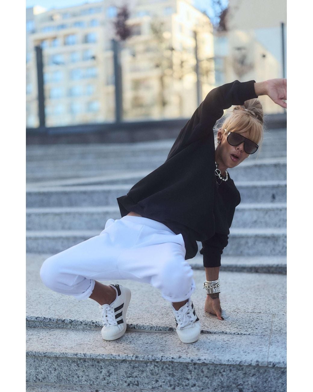 Clothes by Locker Room Black Oversized Sweatshirt & Jogger Set