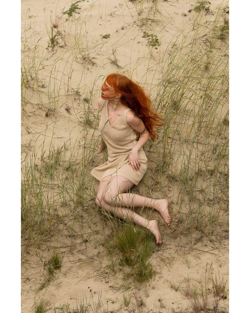 SALANIDA Natural Neutrals Mare 100% Linen Wrap Skirt Sand
