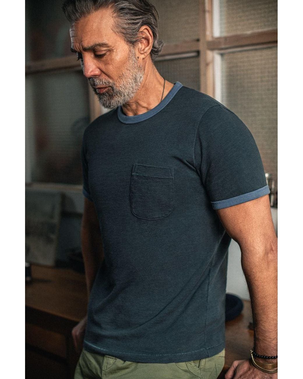 &SONS Trading Co Blue Ringer T-Shirt for men