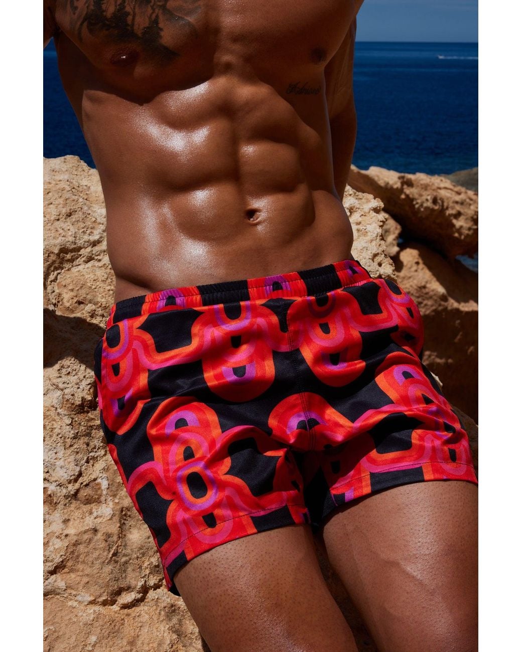 Julia Clancey Red South Bay Boardie Olympia for men