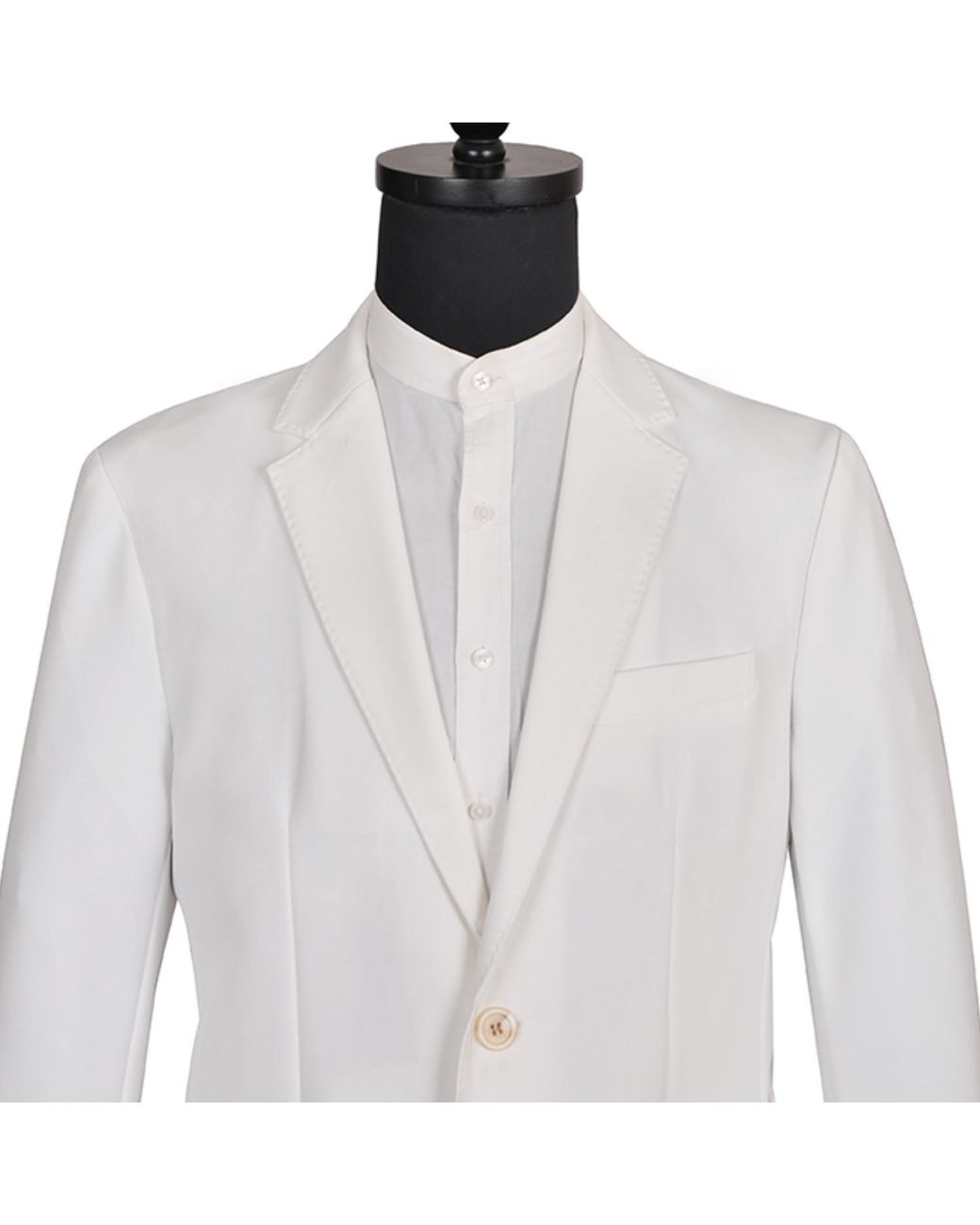 DAVID WEJ White Ashford Relaxed Single Breasted Blazer – for men
