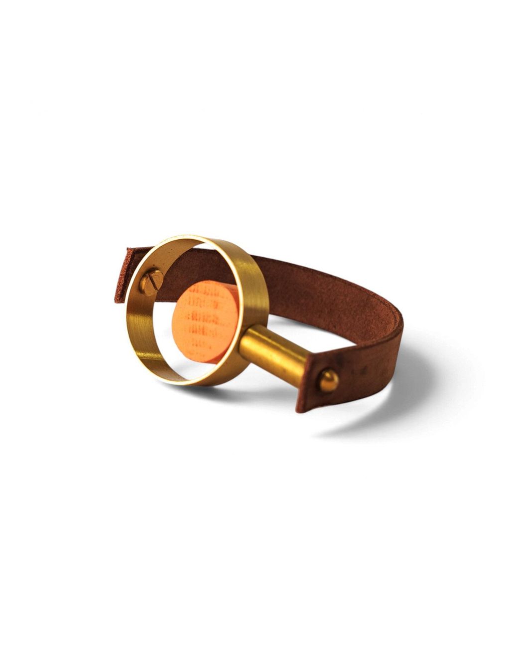 Svetlana Vukov Brown Sculptural Buckle Bracelet
