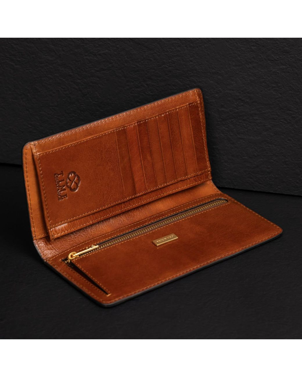 Time Resistance Brown A Coat Wallet for men