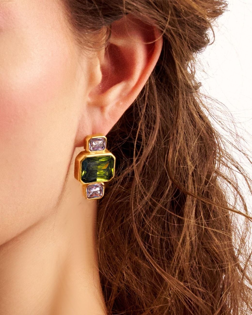 Kybele Studio Green Luma Earrings
