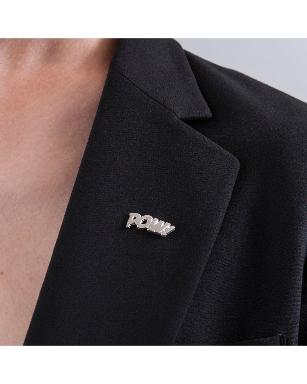 Edge Only White Pow Pin Sterling for men